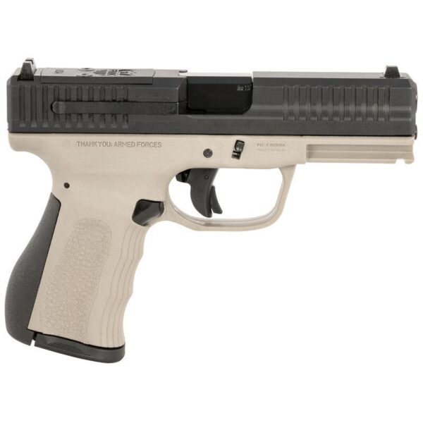 FMK Mach 9 Handgun 9mm Luger 10rd Magazine(1) 4" Barrel Optic Ready Titanium Grey Frame - Precision Shot Firearms