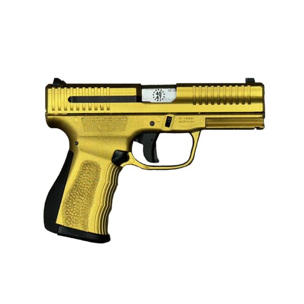 FMK G3 Trump Signature Handgun 9mm Luger 14rd Magazines(2) 3.87" Barrel Optic Ready Gold and silver Cerakote - Precision Shot Firearms