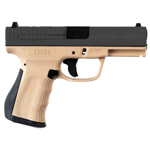 FMK Firearms Recon 9C1G2 FAT Handgun 9mm 14/rd 4" Barrel Desert Tan Grip with Black Slide - Precision Shot Firearms