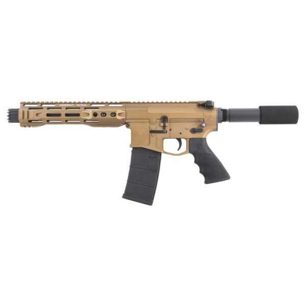 Juggernaut CA Roster AR-15 Handgun 5.56 10rd Magazine 8.5" Barrel Cerakote Burnt Bronze - Precision Shot Firearms