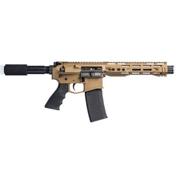 Juggernaut CA Roster AR-15 Handgun 5.56 10rd Magazine 8.5" Barrel Cerakote Magpul FDE - Precision Shot Firearms