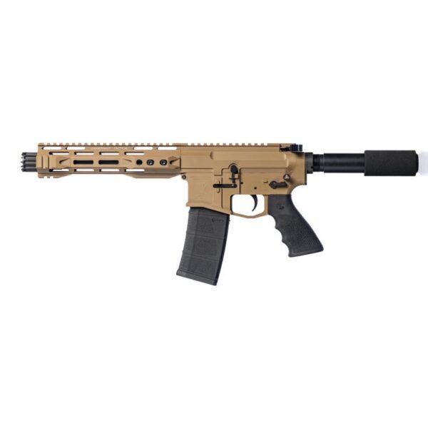 Juggernaut CA Roster AR-15 Handgun 5.56 10rd Magazine 8.5" Barrel Cerakote Magpul FDE - Precision Shot Firearms