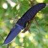 Hogue A01-Microswitch Automatic Folder Knife 2-3/4" Drop Point Blade Black - Precision Shot Firearms