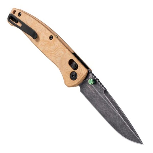 Hogue Mysto Folder Knife 3-2/5 Drop Point Blade Wood Maple Valley - Precision Shot Firearms