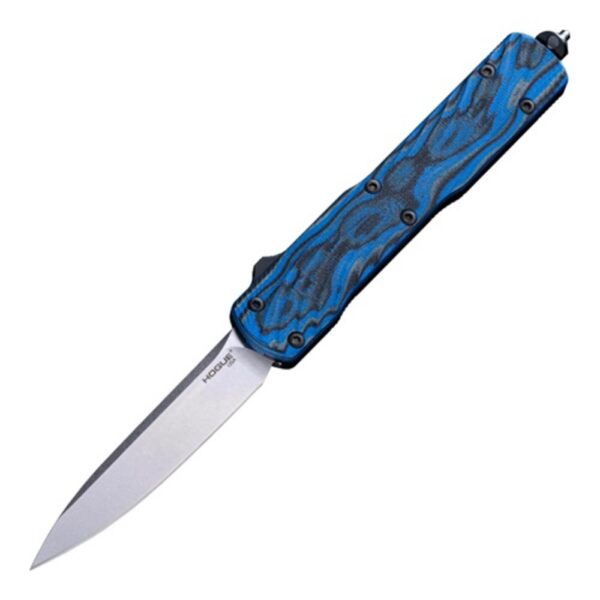 Hogue Counterstrike OTF Automatic Knife 3-2/5" Drop Point Blade Blue - Precision Shot Firearms