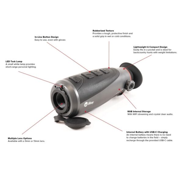 InfiRay AFFO R+ AP13 Thermal Monocular 256x192 13mm - Precision Shot Firearms