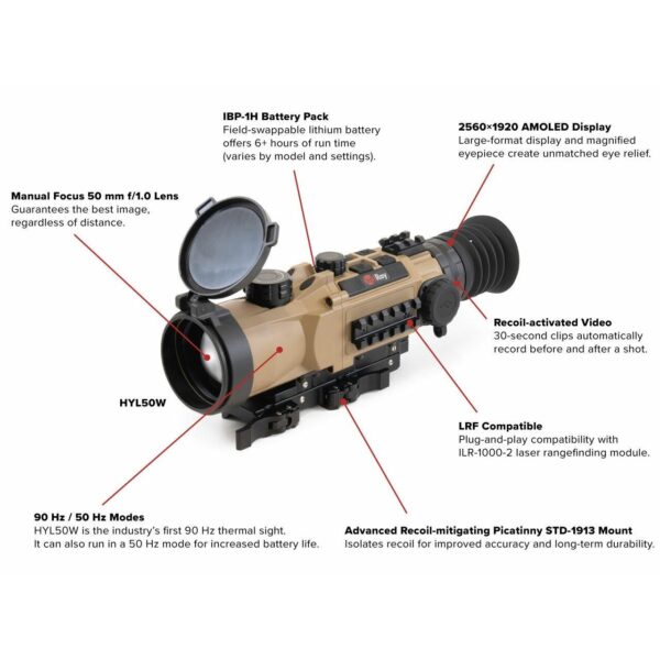 InfiRay RICO HYBRID 384 3X 50mm Multi-function Thermal Weapon Sight - Precision Shot Firearms