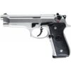 Beretta 92 DA/SA Handgun 9mm Luger 15rd Magazines 4.9" Barrel Inox Finish - Precision Shot Firearms