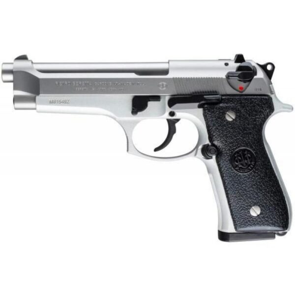 Beretta 92 DA/SA Handgun 9mm Luger 15rd Magazines 4.9" Barrel Inox Finish - Precision Shot Firearms