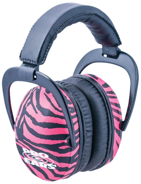 ProEars Ultra Sleek Pink Zebra - Precision Shot Firearms