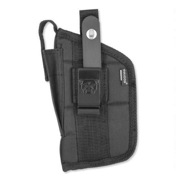 Bulldog Extreme Handgun Holster with Belt Loop and Clip for Mini Semi-Autos with 2" Barrel and Laser Black Ambi - Precision Shot Firearms