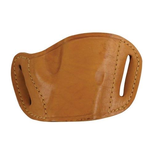 Bulldog Molded Leather Belt Slide Holster for Most Medium Frame Autos Tan RH - Precision Shot Firearms