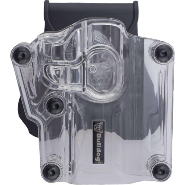 Bulldog Max Multi-Fit Polymer Holster w/ Paddle-Transparent Clear RH - Precision Shot Firearms