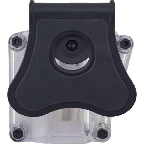 Bulldog Max Multi-Fit Polymer Holster w/ Paddle-Transparent Clear RH - Precision Shot Firearms