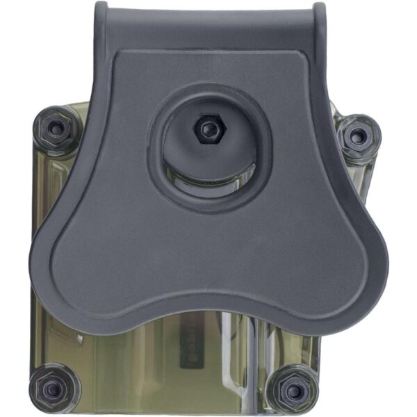 Bulldog Max Multi-Fit Polymer Holster w/ Paddle-Transparent Green RH - Precision Shot Firearms