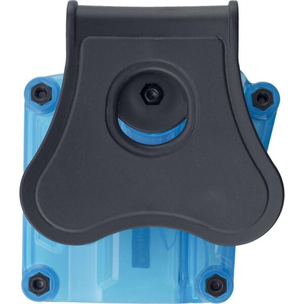 Bulldog Max Multi-Fit Polymer Holster w/ Paddle-Transparent Blue RH - Precision Shot Firearms