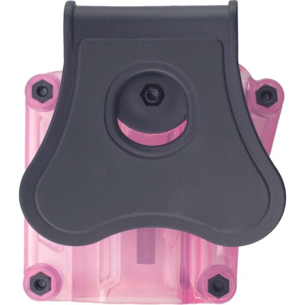 Bulldog Max Multi-Fit Polymer Holster w/ Paddle-Transparent Pink RH - Precision Shot Firearms