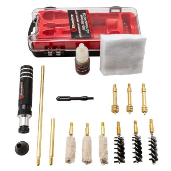 KleenBore Multi-Handgun Cleaning Kit .38/9mm Luger/10mm/.40/.45 Caliber - Precision Shot Firearms