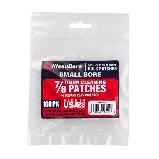 KleenBore Cotton Patches 7/8? Square Small Bore 100/ct - Precision Shot Firearms