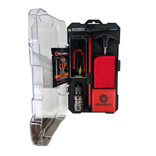KleenBore Universal SAF-T-CLAD Cleaning Kit .22 Cal. - 12 ga Handgun Rifle Shotgun - Precision Shot Firearms
