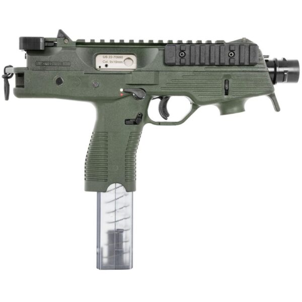 B&T TP9-N Handgun 9mm Luger 30rd Magazine 5" Barrel OD Green - Precision Shot Firearms