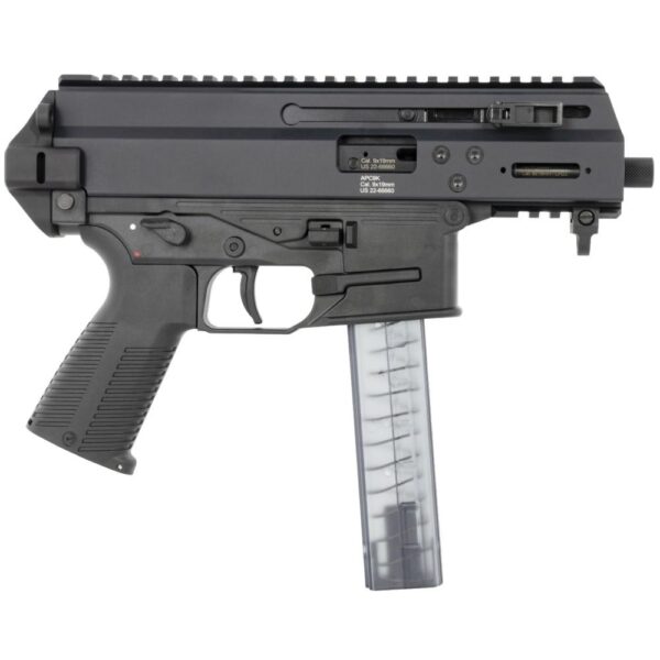 B&T APC9K Pro Handgun 9mm Luger 30rd Magazine 4.3" Threaded Barrel Black - Precision Shot Firearms