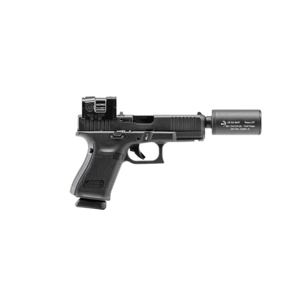 B&T Hush Puppy KIT G19 ACRO Hardcase Handgun 9mm Luger 15rd Magazines(2) 4" Barrel Black-MUST BUY SUPPRESSOR - Precision Shot Firearms