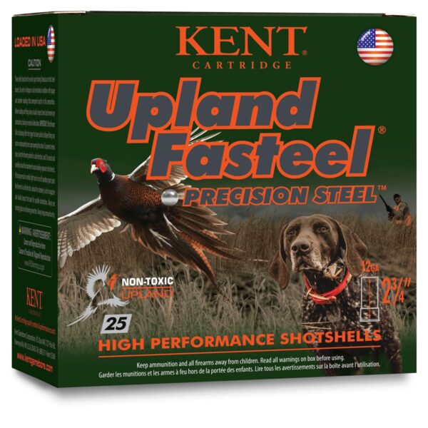 Kent Upland Fasteel Shotshells 12 ga 2-3/4" 1-1/8oz 1400 fps #6 25/ct - Precision Shot Firearms