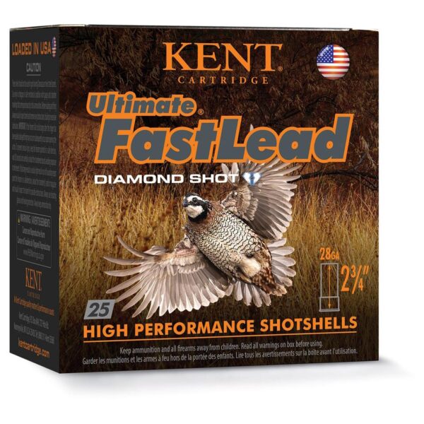 Kent Ultimate FastLead Upland Shotshell 28ga 2-3/4" 7/8oz 1300 fps #6 25/ct - Precision Shot Firearms