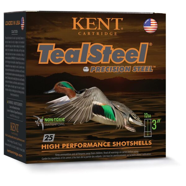 Kent Teal Steel Shotshells 12ga 2-3/4" 1-1/4oz 1300 fps #6 25/ct - Precision Shot Firearms