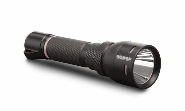 Konus Rechargeable Tactical Flashlight w Remote Switch / Mount Ring - 1000 Lumens - Precision Shot Firearms