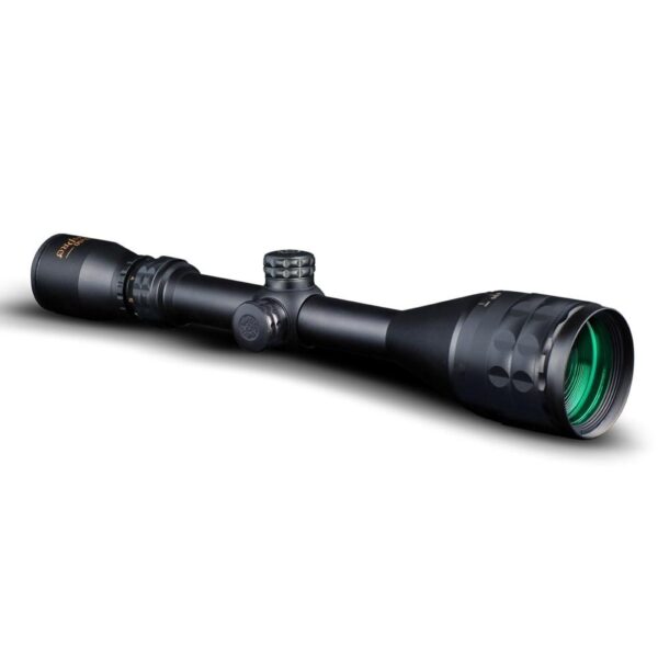 KonusPro 3-12x50mm Rifle Scope with Sunshade 30/30 Reticle Matte Black - Precision Shot Firearms