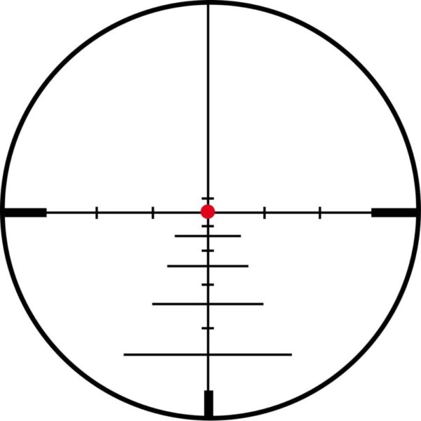 KonusPro 3-9x40mm Rifle Scope Engraved SFP Blue/Red Dot 550 Ballistic Reticle Illuminated Matte Black - Precision Shot Firearms