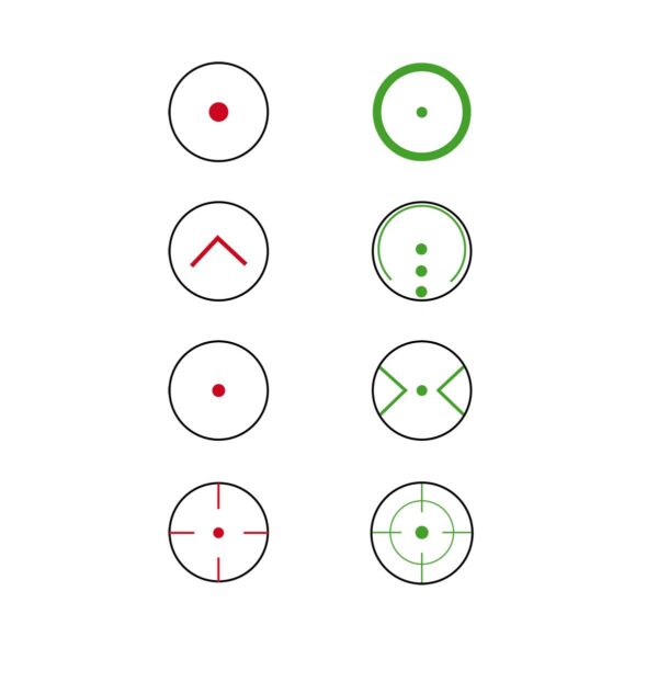 Konus Optics SIGHT-PRO R8 Rechargeable Red/Green Dot with 8 Reticles - Precision Shot Firearms