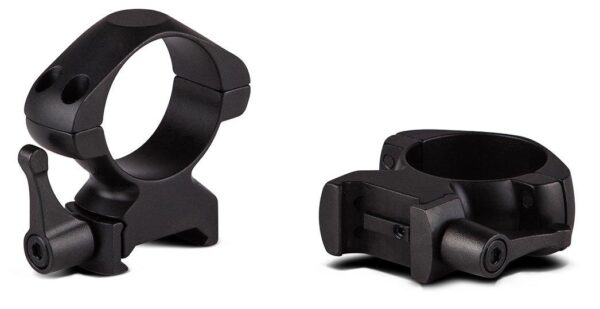 Konus 2-Piece Steel Riflescope Rings With Quick Release Lever 1" High - Matte Black - Precision Shot Firearms