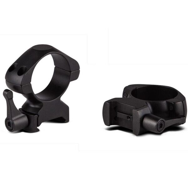 Konus 2-Piece Steel Riflescope Rings With Quick Release Lever 1" Medium - Matte Black - Precision Shot Firearms