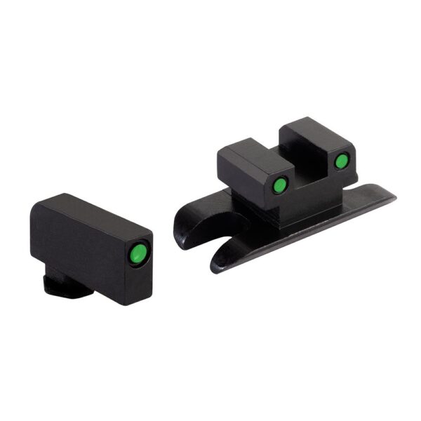 Ameriglo Optic Compatible Sight Set for Glock 43X/48 A-Cut Green with Black Front and Back - Precision Shot Firearms