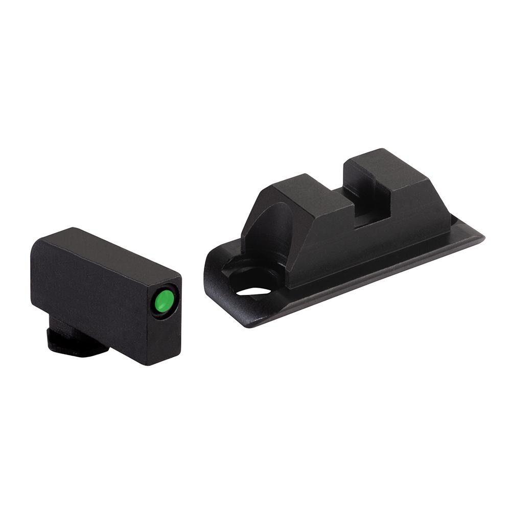 Ameriglo Optic Compatible Sight Set for Glock Gen 5 A-Cut Green with Black .240" Front Black Rear - Precision Shot Firearms