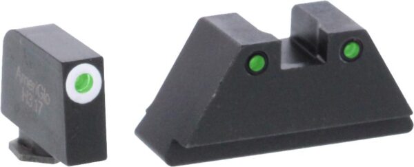 Green Tritium Round Outline White .315/black .392 for Glock TallSuppressor - Precision Shot Firearms