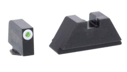 Green Tritium White Outline .315/flatblack .394 for Glock Tall suppressor - Precision Shot Firearms