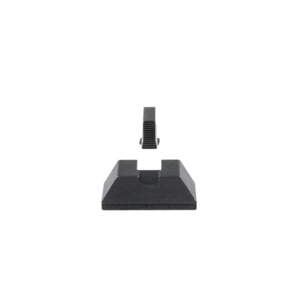 Ameriglo Optics Compatible Handgun Sight Set for Glock Flat Black .295? Rear 1L Tall Serrated Black .220? Front - Precision Shot Firearms