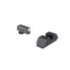 Ameriglo Optics Compatible Tritium Handgun Sight Set for Glock Flat Black .295? Rear 1L Tall Green with White .220? Front - Precision Shot Firearms