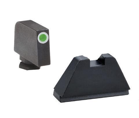 Ameriglo Tritium Tall Sights for all Glock Models except 42 43 -Green/White Outline - Precision Shot Firearms