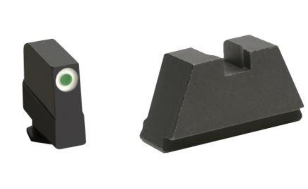 3XL Tall Green Tritium White Outline .365/FlatBlack .451 for most Glocks - Precision Shot Firearms