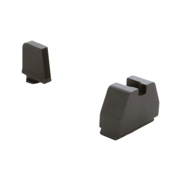 Ameriglo 8XL Tall Black Serrated .475 Front Flat Black .578 Rear Handgun Sight Glock - Precision Shot Firearms