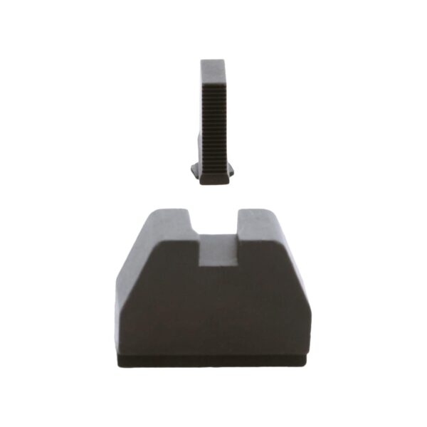 Ameriglo 8XL Tall Black Serrated .475 Front Flat Black .578 Rear Handgun Sight Glock - Precision Shot Firearms