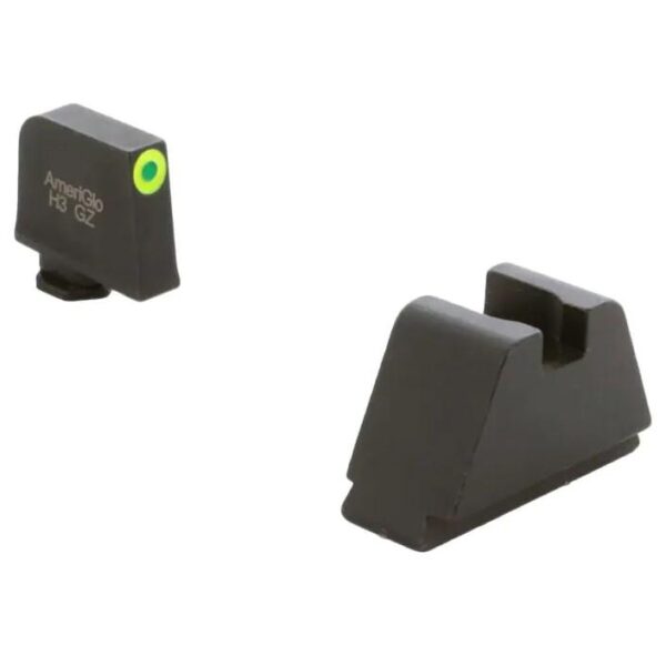 Ameriglo 4XL Tritium Night Sight Set for Glock Green with Green Outline Front Black Back - Precision Shot Firearms