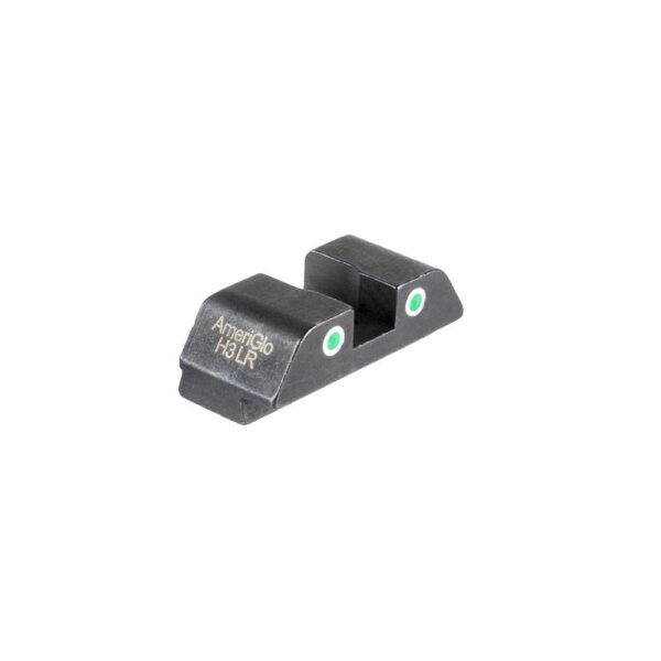 Ameriglo Tritium 2-Dot Rear Handgun Sight for Glock 42/43/43x/48 Green with White Front - Precision Shot Firearms