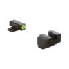 Ameriglo Green Tritium LumiGreen Outline Front Black Serrated Rear Hellcat Standard - Precision Shot Firearms