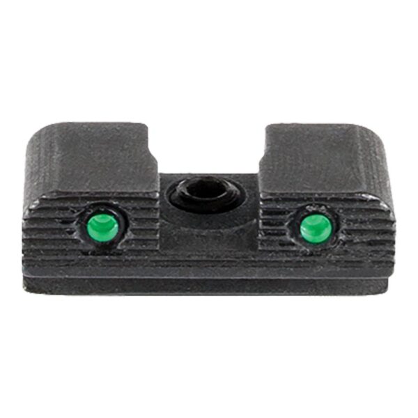 Ameriglo Tritium 2-Dot Handgun Night Sights .240" Square Notch with Serration Hellcat OSP Green with Black - Precision Shot Firearms